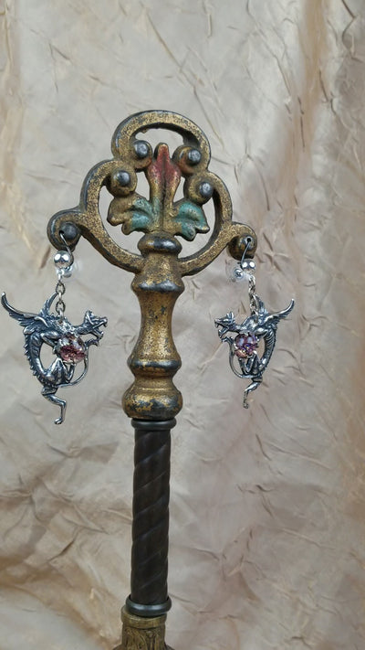 Video: Dragon Earrings in Amethyst Opal and Antiqued Silver by Rabbitwood and Reason