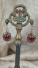 Video: Medieval Earrings in Ruby and Antiqued Brass by Rabbitwood and Reason