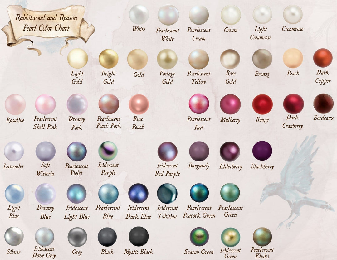 Rabbitwood and Reason Pearl Color Chart