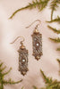 Fontaine Earrings - Antiqued Brass