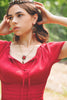 Medieval Pendant Necklace Antiqued Brass - Ruby - Rabbitwood & Reason - Photo by La Candella Weddings